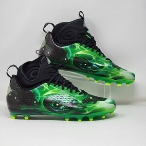 Under Armour Spotlight Lux MC LE Slime Football Cleats 3025376 001 Men Sz Multi